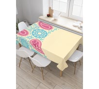 Прямоугольная скатерть JoyArty Лепесточная арка из сатена tc_21943_120x145