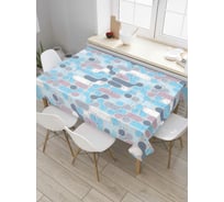 Прямоугольная скатерть JoyArty Перетекание капель из сатена tc_36647_120x145