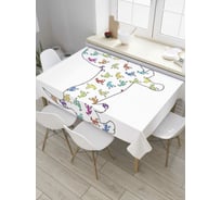 Прямоугольная скатерть JoyArty Лягушки и такса из сатена tc_7918_120x145