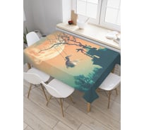 Прямоугольная скатерть JoyArty Опасные качели из сатена tc_19133_120x145