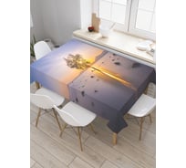 Прямоугольная скатерть JoyArty Одинокое дерево из сатена tc_19856_120x145