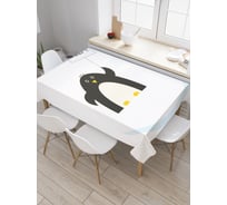 Прямоугольная скатерть JoyArty Пингвин просит помощи из сатена tc_29463_120x145