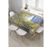 Прямоугольная скатерть JoyArty Осеннее дерево из сатена tc_32677_120x145