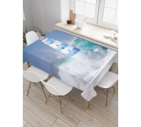 Прямоугольная скатерть JoyArty Маяк на волнах из сатена tc_5503_120x145