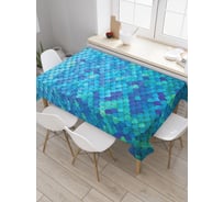 Прямоугольная скатерть JoyArty Мелкие чешуйки из сатена tc_2393_120x145
