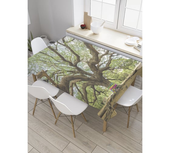 Прямоугольная скатерть JoyArty Одинокое дерево из сатена tc_31403_120x145 1