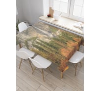 Прямоугольная скатерть JoyArty Ожидание зимы из сатена tc_19029_120x145