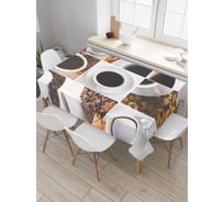 Прямоугольная скатерть JoyArty Кофейная фотосессия из сатена tc_29946_120x145