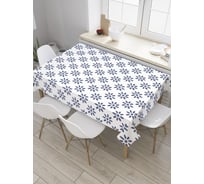 Прямоугольная скатерть JoyArty Лепестковые цветы из сатена tc_33011_120x145