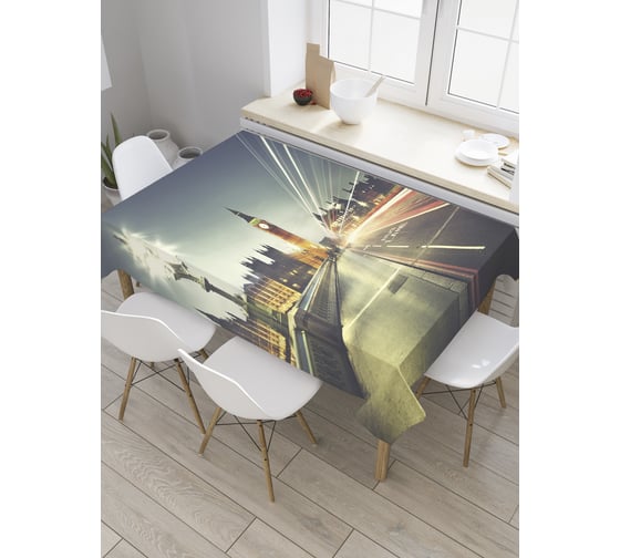 Прямоугольная скатерть JoyArty Лондонский час из сатена tc_8951_120x145 1