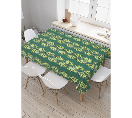 Прямоугольная скатерть JoyArty Лепесточное движение из сатена tc_21948_120x145 1