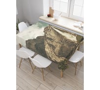 Прямоугольная скатерть JoyArty Ожившая река из сатена tc_19025_120x145