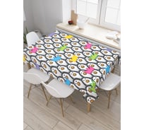 Прямоугольная скатерть JoyArty Пингвинье королевство из сатена tc_11864_120x145