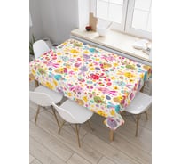 Прямоугольная скатерть JoyArty Кролики и пасха из сатена tc_25667_120x145