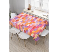 Прямоугольная скатерть JoyArty Красочные мазки из сатена tc_19697_120x145
