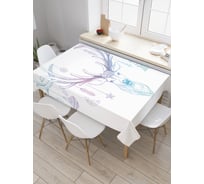 Прямоугольная скатерть JoyArty Олень с украшениями из сатена tc_21504_120x145