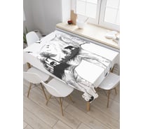 Прямоугольная скатерть JoyArty Пейзажный слон из сатена tc_31271_120x145