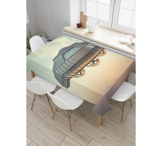 Прямоугольная скатерть JoyArty Летающий объект из сатена tc_6852_120x145 1
