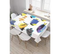 Прямоугольная скатерть JoyArty Океанская экзотика из сатена tc_21266_120x145