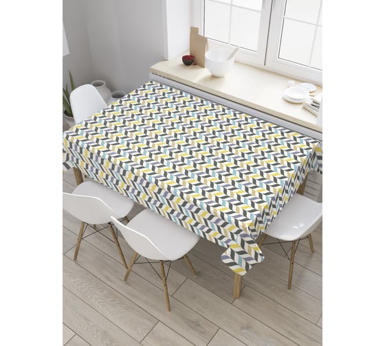 Прямоугольная скатерть JoyArty Крученые линии из сатена tc_31806_120x145 1