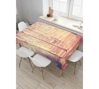 Прямоугольная скатерть JoyArty Короткая лесная дорога из сатена tc_6520_120x145