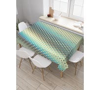 Прямоугольная скатерть JoyArty Переливающиеся круги из сатена tc_21579_120x145