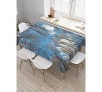Прямоугольная скатерть JoyArty Лесные облака из сатена tc_20678_120x145