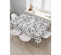 Прямоугольная скатерть JoyArty Пирамиды моно из сатена tc_29452_120x145