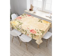 Прямоугольная скатерть JoyArty Круг весны из сатена tc_2839_120x145