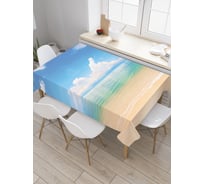 Прямоугольная скатерть JoyArty Облако на море из сатена tc_29176_120x145