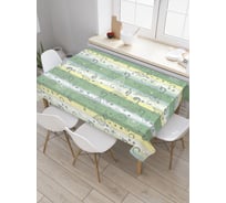 Прямоугольная скатерть JoyArty Лепестки на полосах из сатена tc_21544_120x145