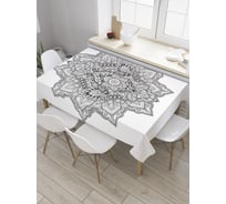 Прямоугольная скатерть JoyArty Медитация лотоса из сатена tc_35453_120x145