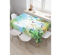 Прямоугольная скатерть JoyArty Лесная поляна из сатена tc_2529_120x145
