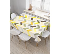 Прямоугольная скатерть JoyArty Краски зигзага из сатена tc_3997_120x145