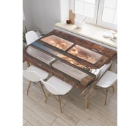 Прямоугольная скатерть JoyArty Ожидание сюрприза из сатена tc_21443_120x145