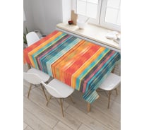 Прямоугольная скатерть JoyArty Красочные полосы из сатена tc_20618_120x145