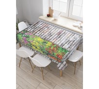 Прямоугольная скатерть JoyArty Окно к природе из сатена tc_19747_120x145
