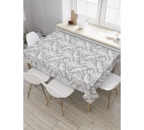 Прямоугольная скатерть JoyArty Орнаментальные волны из сатена tc_33052_120x145
