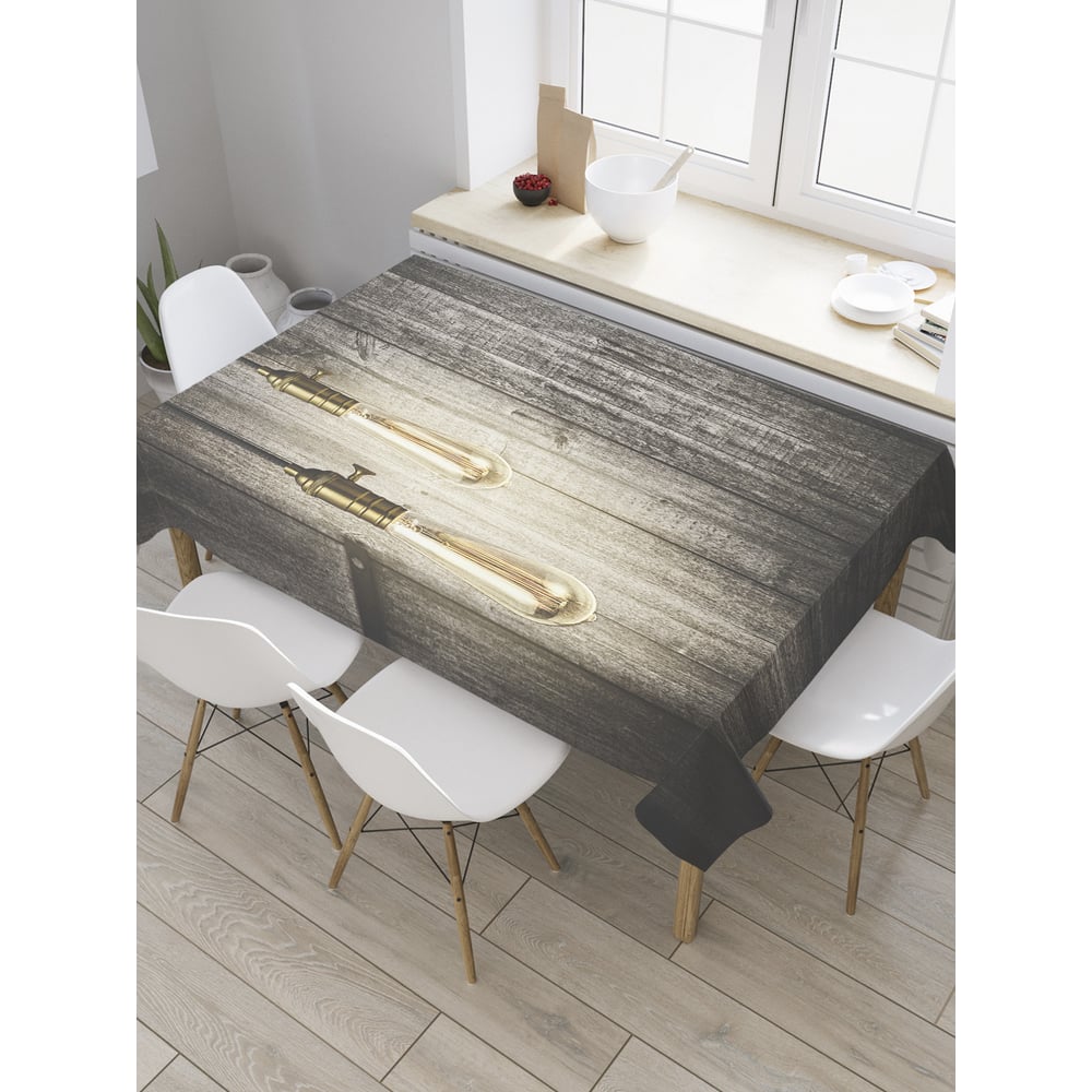 Прямоугольная скатерть JoyArty Лампы лофт из сатена tc_36255_120x145 ...