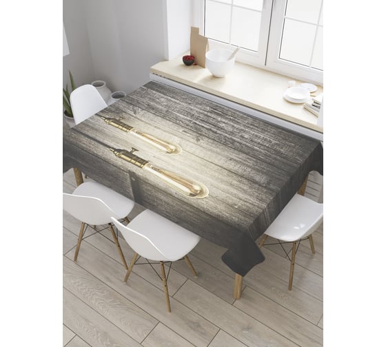 Прямоугольная скатерть JoyArty Лампы лофт из сатена tc_36255_120x145 1