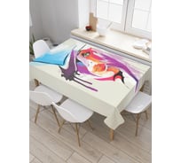 Прямоугольная скатерть JoyArty Красочный макияж из сатена tc_19093_120x145