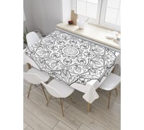 Прямоугольная скатерть JoyArty Махровая мандала из сатена tc_32606_120x145