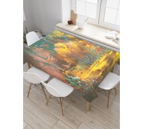 Прямоугольная скатерть JoyArty Лес фантазий из сатена tc_23039_120x145