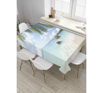 Прямоугольная скатерть JoyArty На дальних берегах из сатена tc_7991_120x145