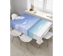 Прямоугольная скатерть JoyArty Легкая облачность из сатена tc_31619_120x145