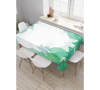 Прямоугольная скатерть JoyArty Мятные лепестки из сатена tc_33381_120x145