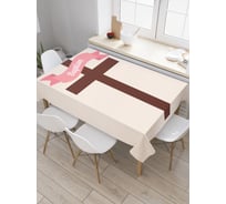 Прямоугольная скатерть JoyArty Крест баптиста из сатена tc_9578_120x145
