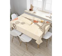 Прямоугольная скатерть JoyArty Париж на волнах из сатена tc_8435_120x145
