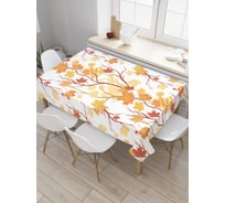 Прямоугольная скатерть JoyArty Осенний клен из сатена tc_18836_120x145