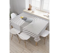 Прямоугольная скатерть JoyArty Песочные линии из сатена tc_21873_120x145